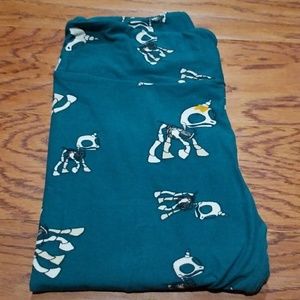 Lularoe Halloween Skeleton Unicorns Leggings OS